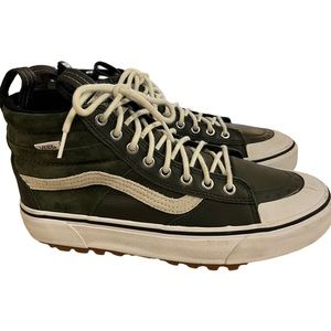 Vans Sk8 Hi, Scotch Guard, Green Sneakers, Mens Size 8 Women's Size 9.5